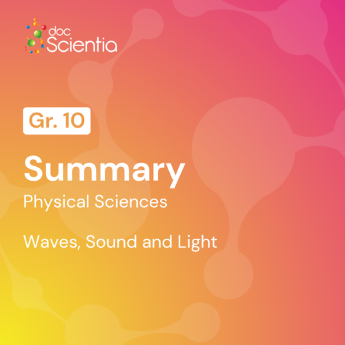 Grade 10 Physical Sciences – Physics: Waves, Sound and Light Summary