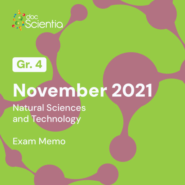 Grade 4 Natural Sciences and Technology November Exam Memo 2021