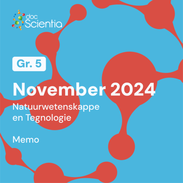 Graad 5 Natuurwetenskappe en Tegnologie November Eksamen Memo 2024