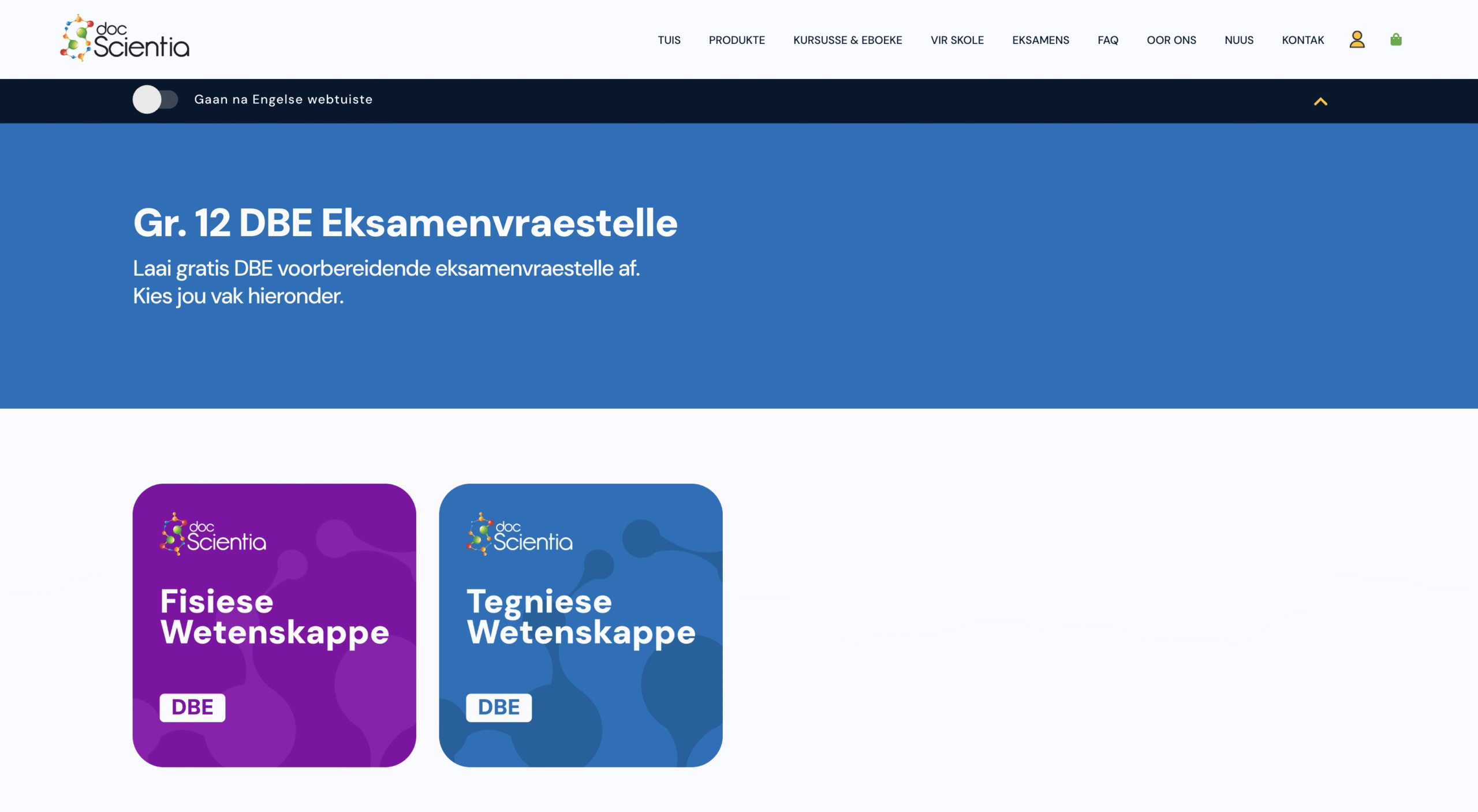 DBE Voorbereidende vraestelle vir Wetenskappe