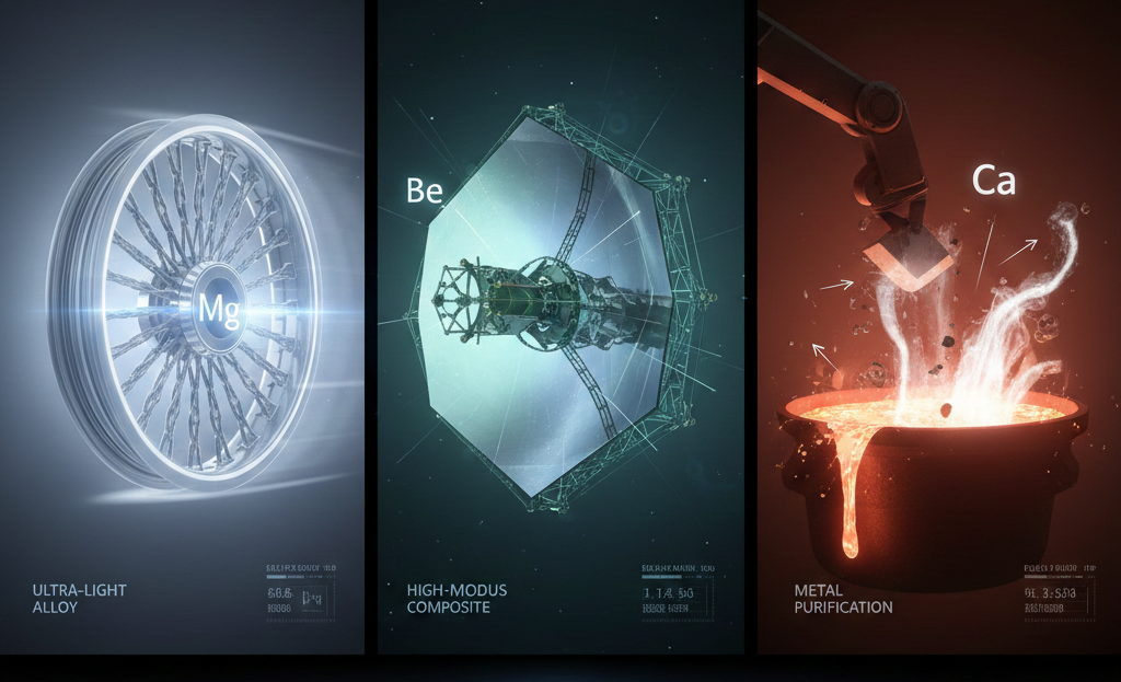 Image illustrating alkaline earth metals in Metallurgy