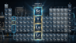 Image of the Periodic Table focusing on Group 3 Elements