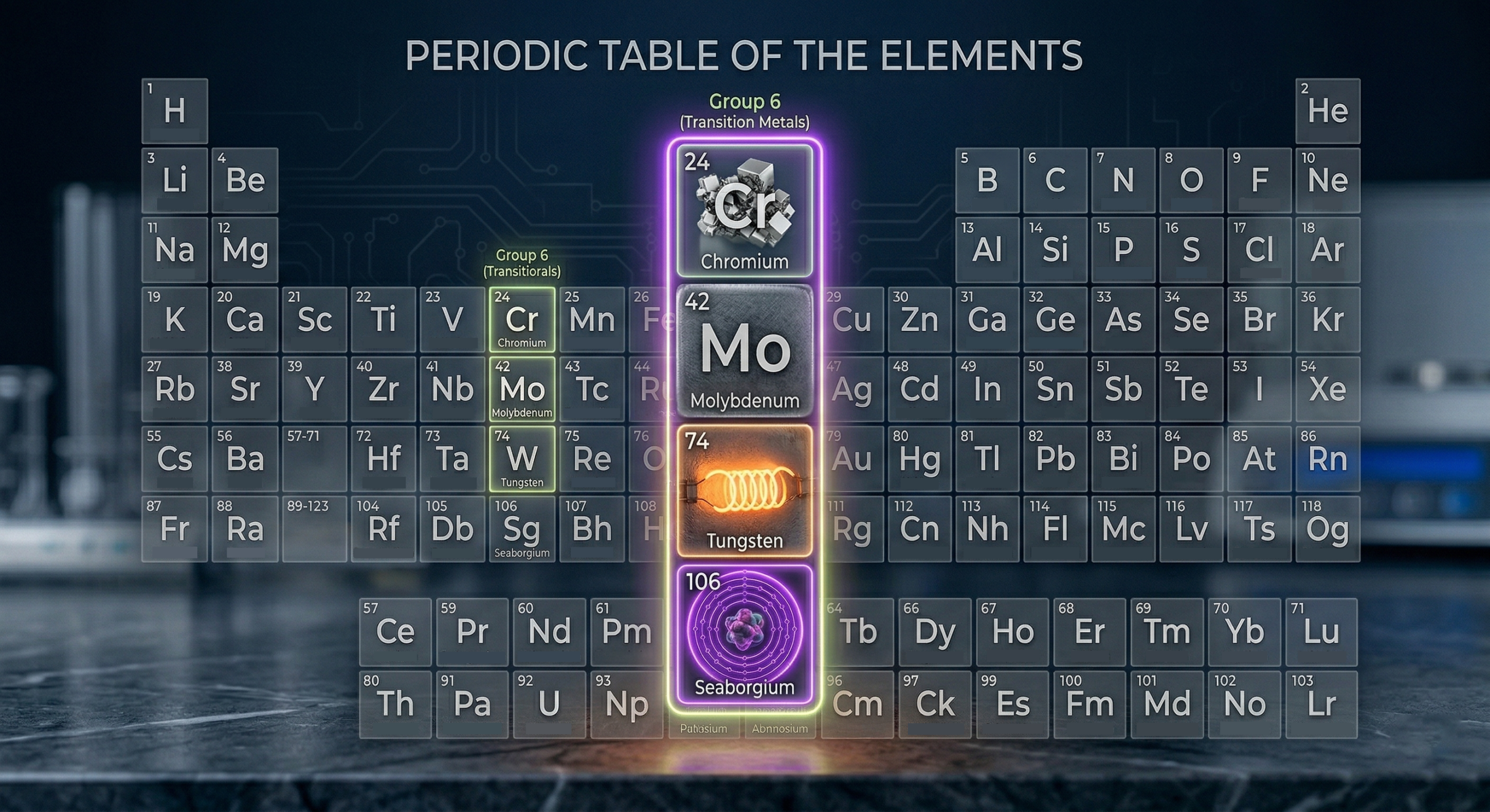 Exploring Group 6 Periodic Table elements
