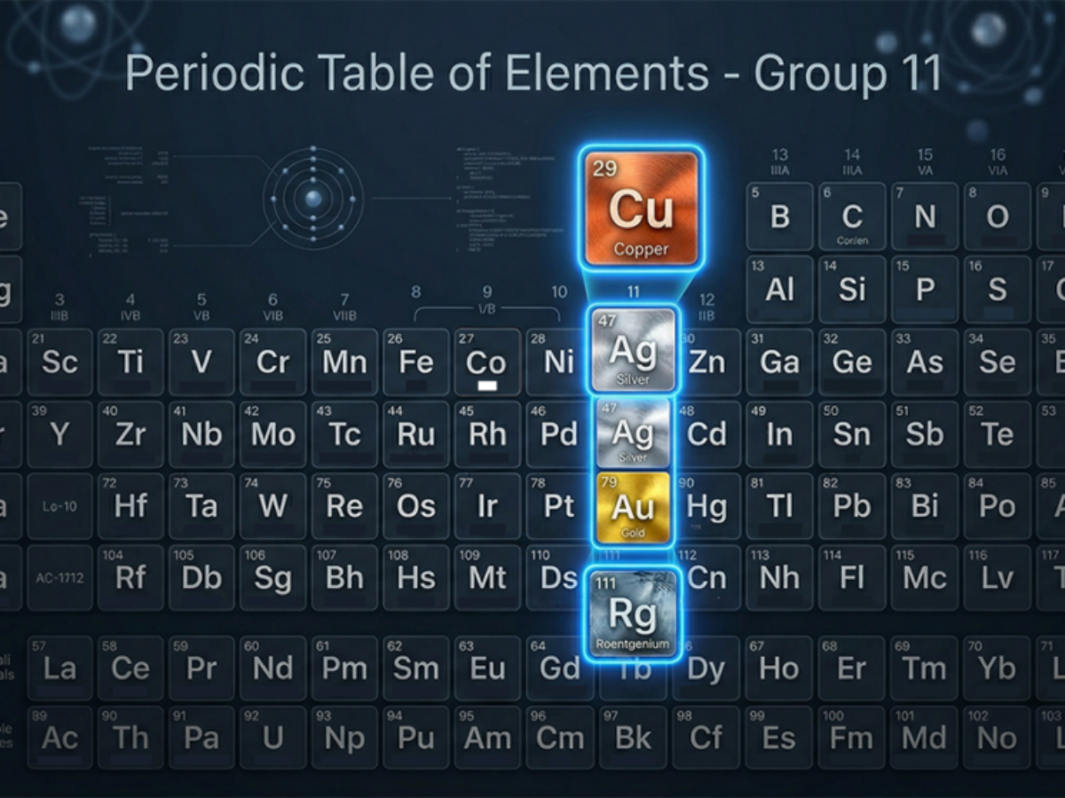 Exploring Group 11 Periodic Table elements