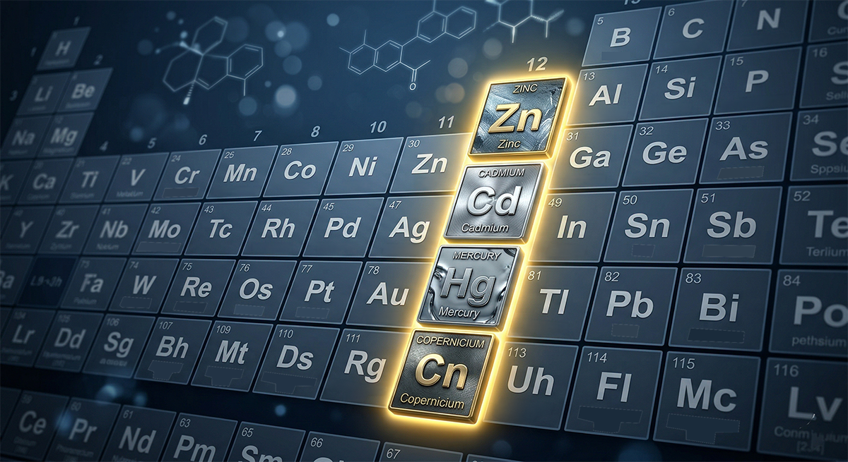 Exploring Group 12 Periodic Table elements