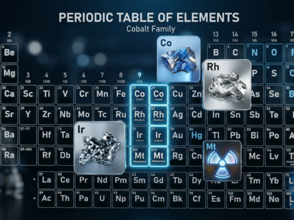 Exploring Group 9 Periodic Table elements